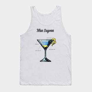 Blue Lagoon Cocktail Recipe Tank Top